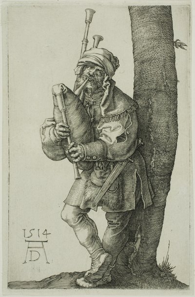 バッグパイパー 作： Albrecht Dürer