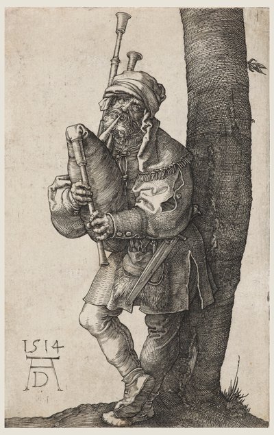 バグパイプ奏者 作： Albrecht Dürer