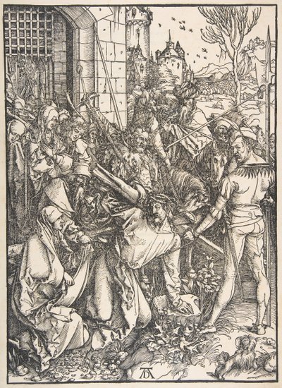 大きな受難からの十字架のベアリング.nd 作： Albrecht Dürer