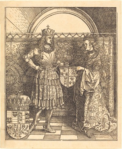 ブルゴーニュのマリアとマクシミリアンの婚約 作： Albrecht Dürer