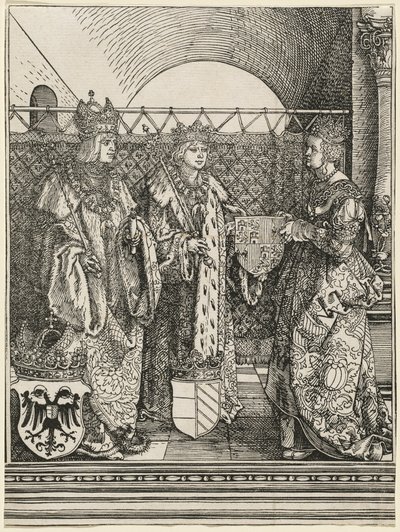カスティーリャのジョアンとフィリップ・ザ・フェアの婚約 作： Albrecht Dürer
