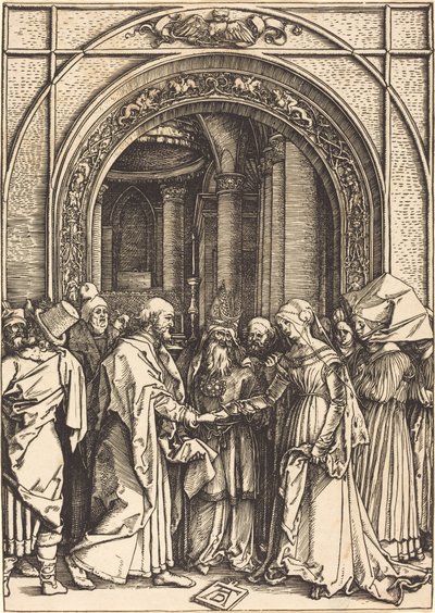 聖母の婚約、c。 15041505。 作： Albrecht Dürer