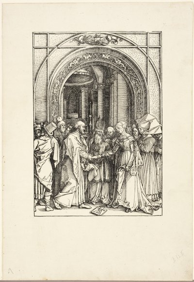 『聖母の生涯』より「聖母の婚約」 作： Albrecht Dürer