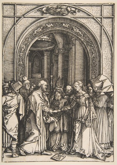 『処女の生活』より、処女の婚約1504。 作： Albrecht Dürer