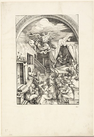 『聖母の生涯』より聖母の誕生 作： Albrecht Dürer