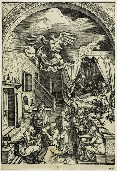 『聖母の生涯』より聖母の誕生 作： Albrecht Dürer