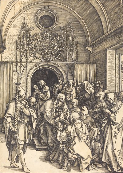 割礼、c。 15041505。 作： Albrecht Dürer