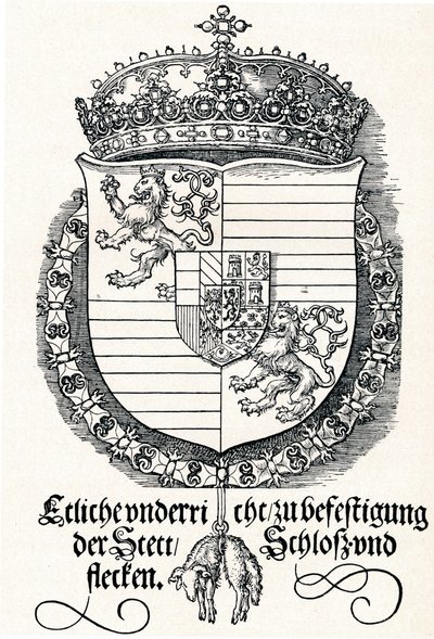 フェルディナンド1世の国章、ハンガリーとボヘミアの王、1527 1906 作： Albrecht Dürer