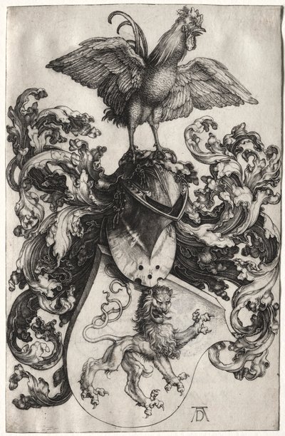 ライオンとコックの紋章 作： Albrecht Dürer