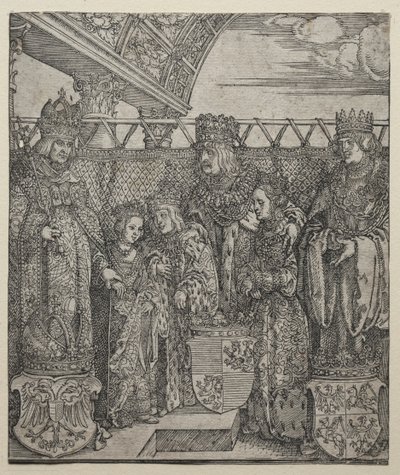 王子の議会、ウィーン、1512-1515年。 作： Albrecht Dürer