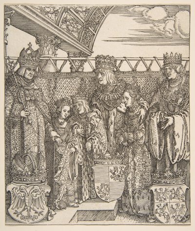 マクシミリアン1世の凱旋門、1515年にウィーンで開催された王子会議。 作： Albrecht Dürer