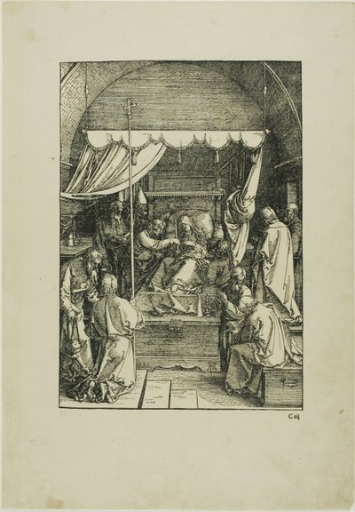 『聖母の生涯』より「聖母の死」 作： Albrecht Dürer