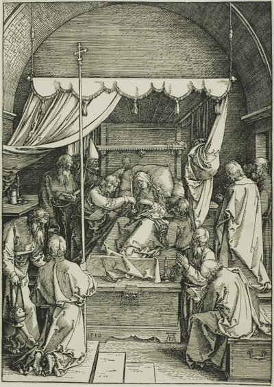 聖母の生涯』より「聖母の死 作： Albrecht Dürer
