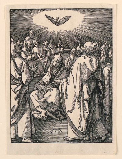 The Descent of the Holy Spirit (ペンテコステ), from The Little Passion Series 作： Albrecht Dürer
