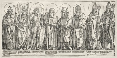 オーストリアの8人の聖者、c。 1515。 作： Albrecht Dürer