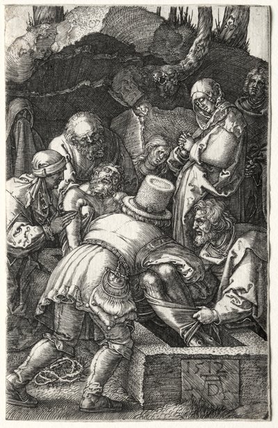 埋葬、1512。 作： Albrecht Dürer