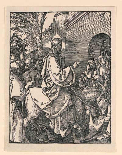 リトル・パッション・シリーズより、エルサレムへのキリストの入場 作： Albrecht Dürer