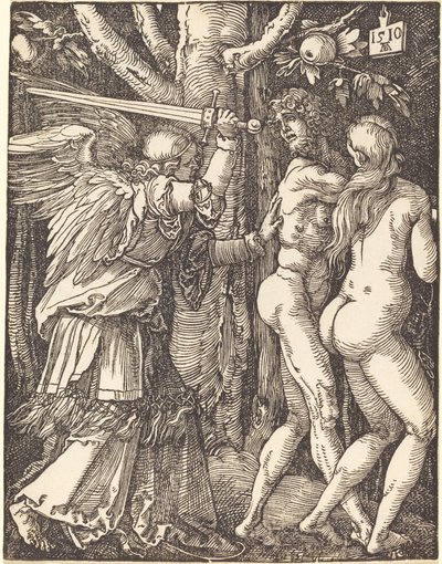 パラダイスからの追放 作： Albrecht Dürer