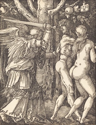 パラダイスからの追放、1510年。 作： Albrecht Dürer