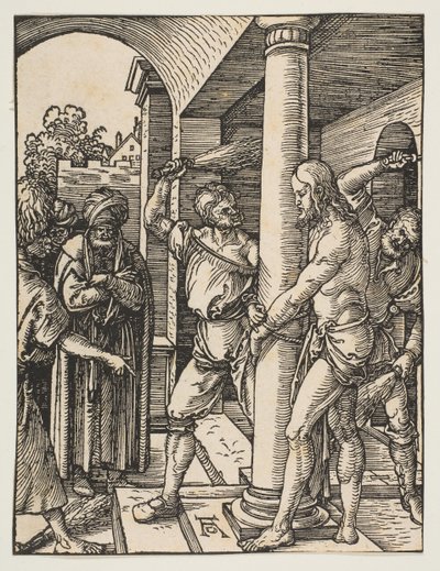 小さな情熱からの鞭打ち、ca。 1509。 作： Albrecht Dürer