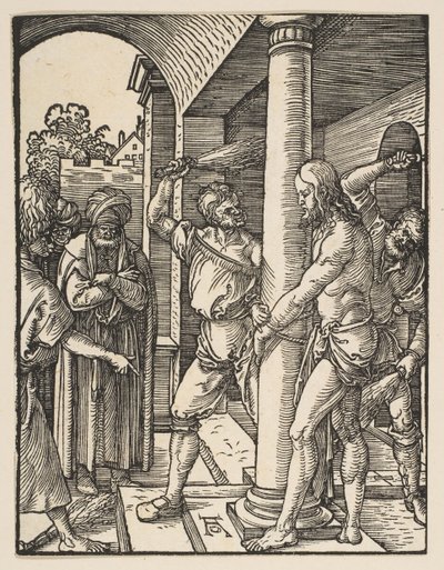小さな情熱からの鞭打ち、ca。 1509。 作： Albrecht Dürer