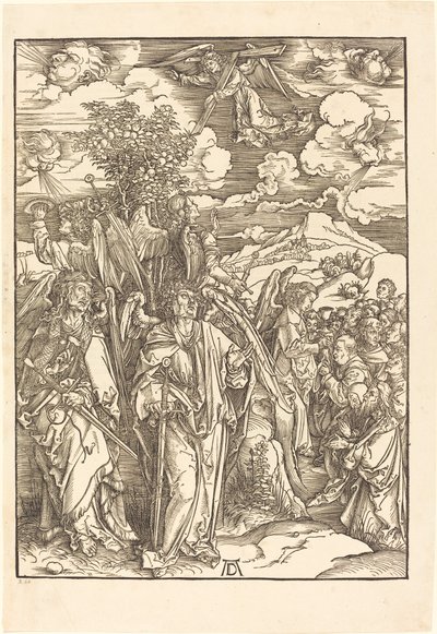 風を抱く四天王 作： Albrecht Dürer
