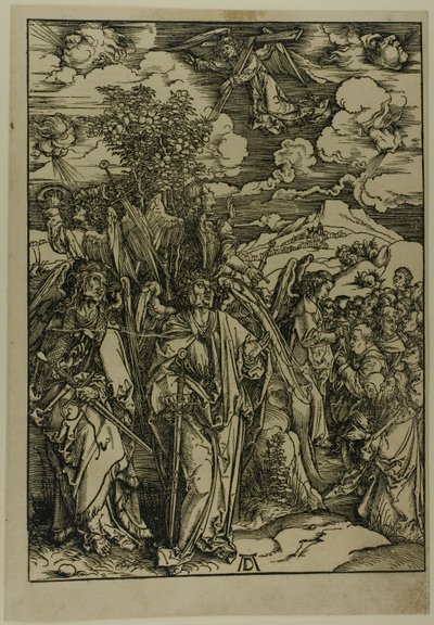The Apocalypse より、The Four Angels Staying the Winds 作： Albrecht Dürer