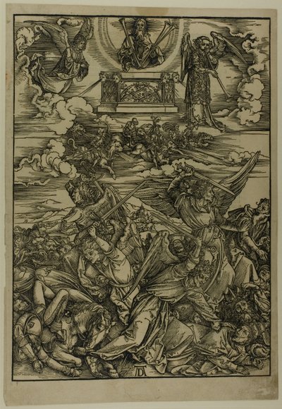 The Apocalypse より、ユーフラテスの 4 つの復讐の天使 作： Albrecht Dürer
