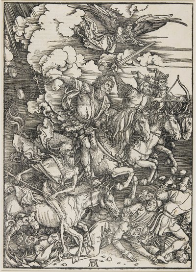 4人の騎手、1496-1498 作： Albrecht Dürer
