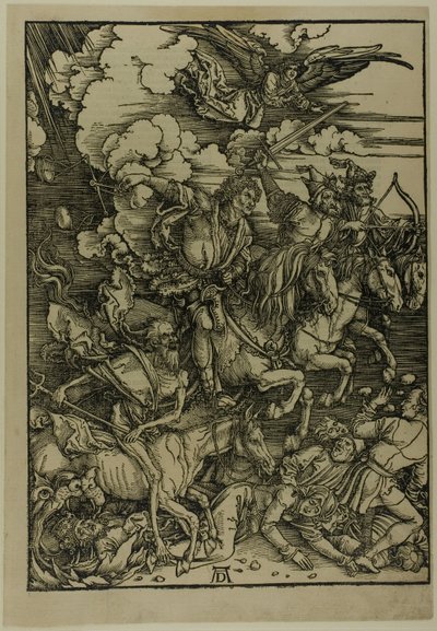 黙示録の四騎士、黙示録から 作： Albrecht Dürer