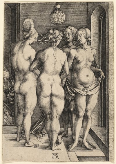 4人の裸の女性 作： Albrecht Dürer