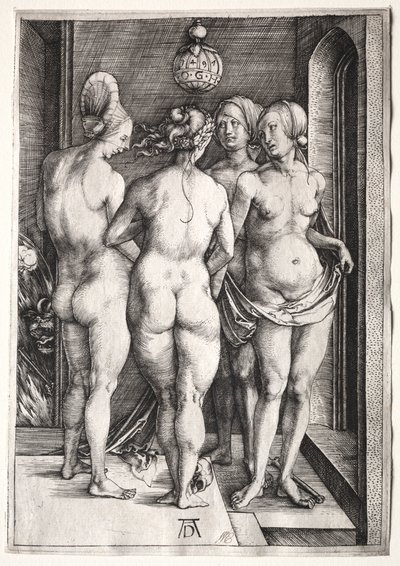 4人の魔女 (4人の裸の女性) 作： Albrecht Dürer