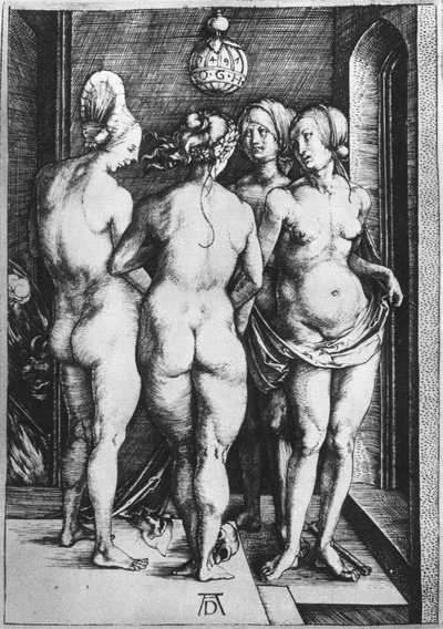 四人の魔女、1497、1936 作： Albrecht Dürer
