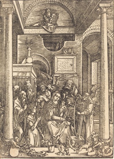 聖母の栄光、c。 1504年。 作： Albrecht Dürer