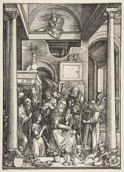 The Virgin of the Virgin、from the Life of the Virgin、ca. 1502。 作： Albrecht Dürer