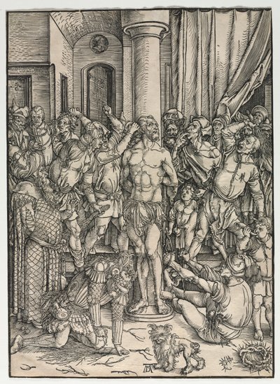 大情熱：鞭打ち。 作： Albrecht Dürer