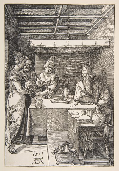ヘロデに運ばれた洗礼者聖ヨハネの首 作： Albrecht Dürer