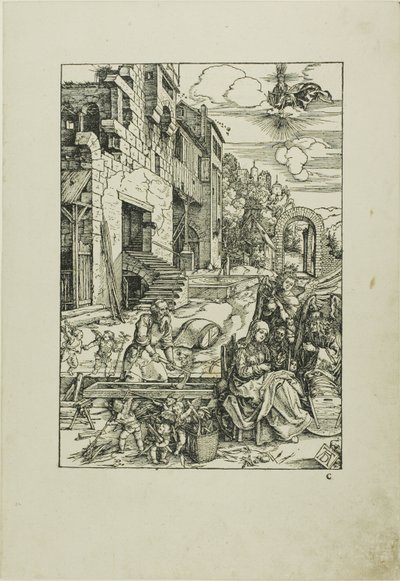 『聖母の生涯』より エジプトの聖家族 作： Albrecht Dürer