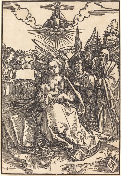 五天使のいる聖家族 作： Albrecht Dürer