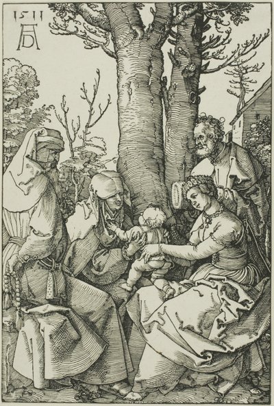 聖家族とヨアヒムと聖アンナ 作： Albrecht Dürer