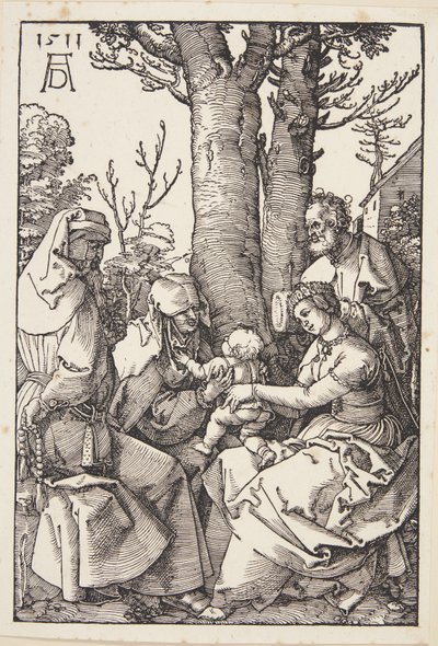聖家族とヨアヒムと聖アンナ 作： Albrecht Dürer