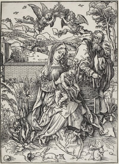 三兎のいる聖家族 作： Albrecht Dürer