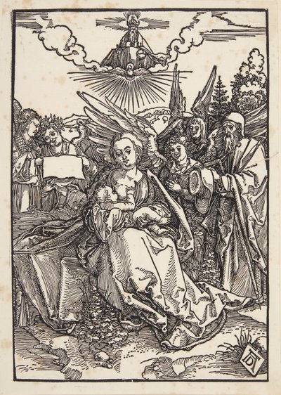 5人の天使がいる聖なる家族 作： Albrecht Dürer