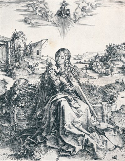トンボのいる聖家族、1495 1906 作： Albrecht Dürer