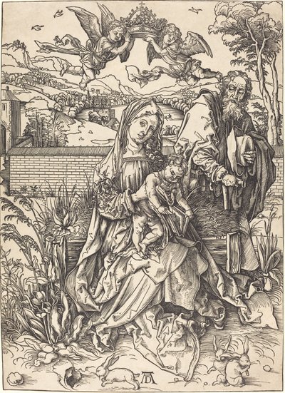 三兎のいる聖家族 作： Albrecht Dürer