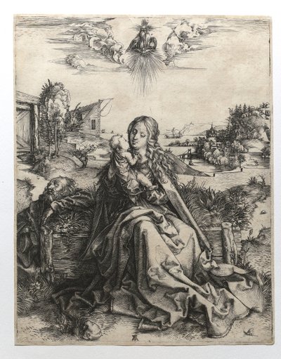 トンボのいる聖家族、1495年頃 作： Albrecht Dürer