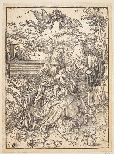 三兎のいる聖家族 作： Albrecht Dürer