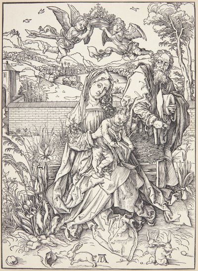 三兎のいる聖家族 作： Albrecht Dürer