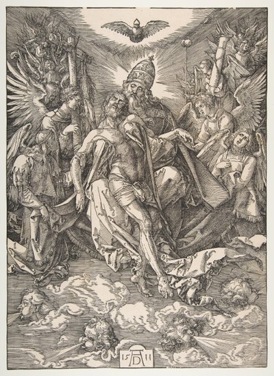 聖三位一体、1511年。 作： Albrecht Dürer