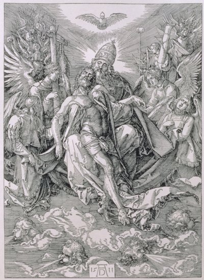 聖三位一体、パブ。 1511 作： Albrecht Dürer